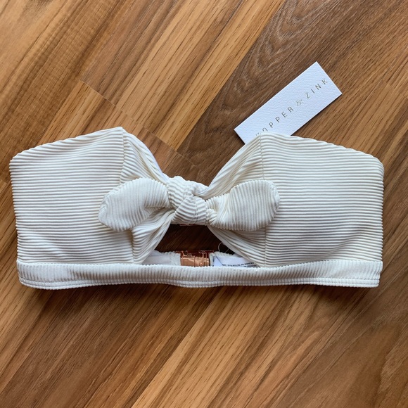 Kopper & Zink Bikini Swim Strapless Rib Top - Picture 4 of 5